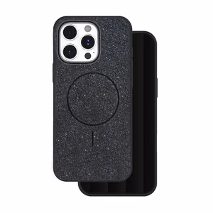 Glitter Thin Mag case for iPhone 14 Pro 6,1" black
