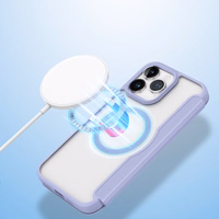 DUX DUCIS wallet ümbris SKIN X PRO compatible with MagSafe jaoks IPHONE 15 Pro Max lilla