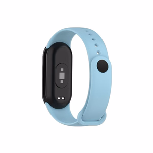 СИЛИКОНОВЫЙ РЕМЕШОК MI BAND 8/M8 (9). ГОЛУБОЙ