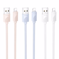 Kaabel USB A to Lightning Hoco 2,4A 1 m X114 valge