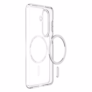 Spigen Ultra Hybrid Mag MagSafe ümbris Samsung Galaxy S26 Plus jaoks läbipaistev ja valge
