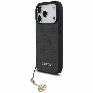 Guess 4G Charms Collection MagSafe ümbris jaoks iPhone 17 Pro - must