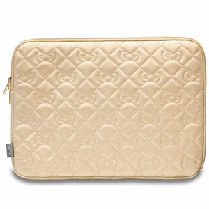 Hello Kitty Zip PU Quilted Bows чехол для ноутбука 14" - золотой