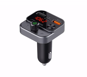 ART FM-transmitter bluetooth 5.0 + USB A QC3.0 + Typ C (kokku 30W) FM-84B must