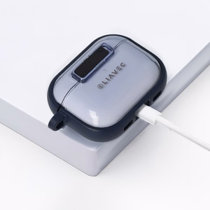 Liavec SlideLock Ümbris for Apple AirPods Pro 3 läbipaistev-sinine
