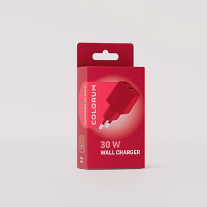 COLORUM wall laadija USB-A + USB-C PD 30W CLS30-AC-02 xMagenta