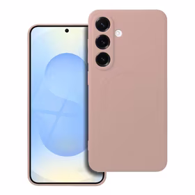 SILICONE MAG ÜMBRIS compatible with MagSafe jaoks SAMSUNG S25 roosa