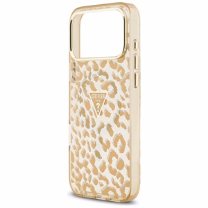 Guess Leopard Glitter MagSafe Ümbris jaoks iPhone 17 Pro Max - Brown
