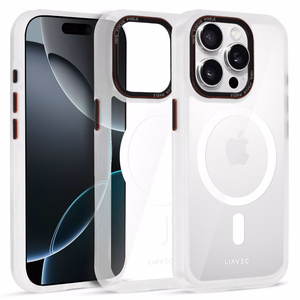 Liavec Hybrid Magsafe прозрачный Чехол для Iphone 15 Pro Max