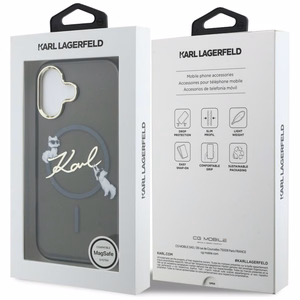 Karl Lagerfeld IML Choupettes Karl Script Logo MagSafe iPhone 17 Ümbris - must
