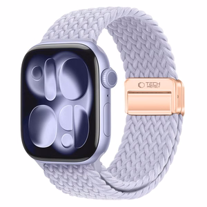 Tech-Protect Nylonmag Strap for Apple Watch 4 / 5 / 6 / 7 / 8 / 9 / SE (38 / 40 / 41 mm) - Purple