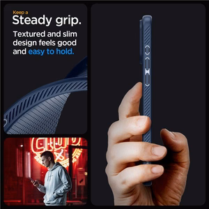 SPIGEN ümbris LIQUID AIR jaoks IPHONE 15 Pro Max tumesinine
