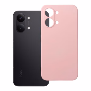 Puudriroosa silikoonümbris Poco X8 Pro Max 5G jaoks