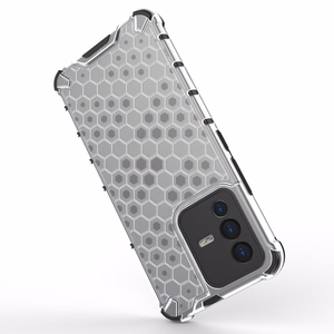 Honeycomb case бронированная крышка с гелевой рамкой Vivo V23 5G чёрный