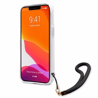 Guess GUHCP13MKCABBK iPhone 13 6.1" must/must kõvakaaneline Camo rihmaga kollektsioon