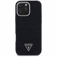 Guess Denim Triangle Logo MagSafe iPhone 16 Pro Max Ümbris - Must