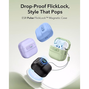 ESR Pulse HaloLock MagSafe  Apple AirPods 4 / 5 ümbris, heleroheline
