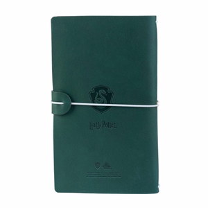 Harry Potter Slytherin nahast reisimärkmik, 12 × 19,6 cm, roheline