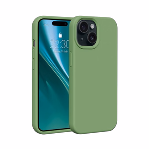 Etteri Silicone ümbris jaoks iPhone 15 6,1" light roheline