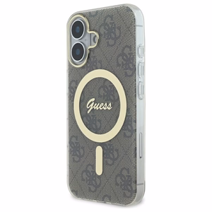 Guess IML 4G MagSafe Ümbris jaoks iPhone 16 Plus - Brown