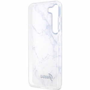 Guess GUHCS23MPCUMAH S23+ S916 белый/белый жёсткий чехол Marble