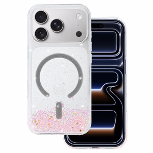 Tel Protect Moonlite Magsafe Ümbris jaoks Iphone 17 Pro Max roosa clear