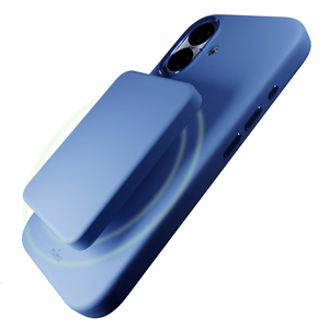 Puro Icon Mag Pro MagSafe Silicone Ümbris jaoks iPhone 16 - Sinine