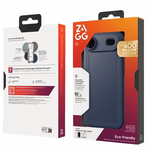 ZAGG case LUXE SNAP compatible koos MagSafe jaoks IPHONE 17 Air tumesinine