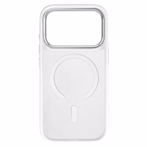 Liavec Cloudy чехол с металлической рамкой камеры для Iphone 17 Pro Max белый (кнопка управления камерой)