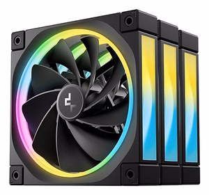 DeepCool FL12R 3-in-1 arvutikorpuse ventilaator 12 cm must 3 tk