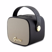 Guess Bluetooth kõlar GUWSB2P4SMK Kõlar mini must/must 4G Leather Script Logo with Rihm