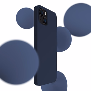 3mk Silicone Ümbris jaoks iPhone 15 - tumesinine