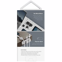 UNIQ Pod Mag magnetiline kaabliorganisaator + alus tumehall/söehall