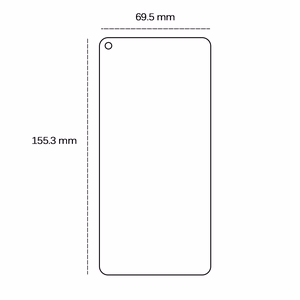 Karastatud klaas 2,5D jaoks Realme 8 5G