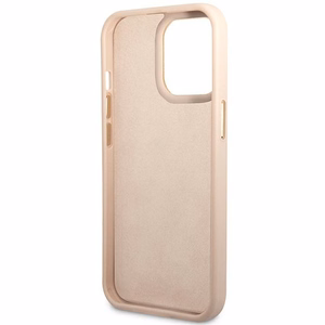 Guess 4G Vintage kuldne Logo ümbris jaoks iPhone 14 Pro - roosa