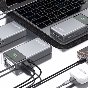 Dudao K31 Pro 45W 20000mAh Akupank with Built-in Retractable USB-C Kaabel - hall