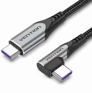 Vention TAKHF USB-C to USB-C 5A angle kaabel (hall)