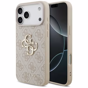 Guess 4G Big Logo Ümbris jaoks iPhone 17 Pro Max - Roosa