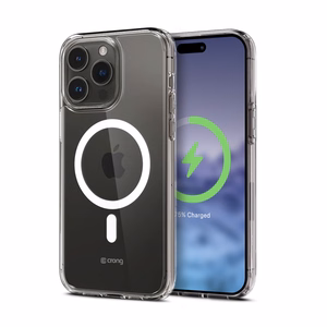 Crong Clear MAG Cover ümbris seadmele iPhone 15 Pro, MagSafe'iga ühilduv, läbipaistev