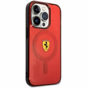 Ferrari FEHMP14LUKR iPhone 14 Pro 6.1" punane/punane hardcase Translucent Magsafe