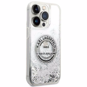 Karl Lagerfeld KLHCP14XLCRSGRS iPhone 14 Pro Max 6.7 "hõbedane / hõbedane hardcase Liquid Glitter RSG