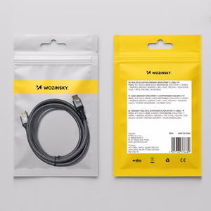 Wozinsky WPS-16AYL1S DisplayPort 2.1 Kaabel 80Gb/s 16K@60Hz 8K@120Hz 4K@240Hz HDR HDCP DSC 1m - must