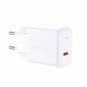 Acefast Laadija GaN USB Type C 30W, PD, QC 3.0, AFC, FCP valge (A21 valge)