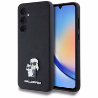 Karl Lagerfeld Saffiano Karl&Choupette Pin ümbris jaoks Samsung Galaxy A35 - must