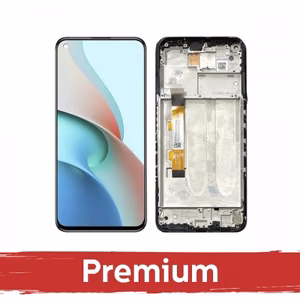 LCD Ekraan Ühildub Xiaomi Redmi Note 9T Must koos Frame OEM