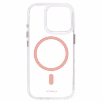 Liavec Glossy Magsafe Clear Ümbris do Iphone 15 Pro różowy