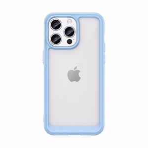 iPhone 15 Pro Max Outer Space Reinforced Ümbris with Flexible Frame - sinine