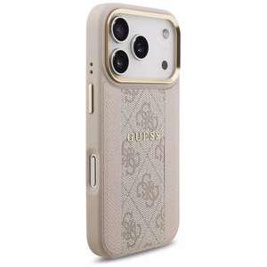 GUESS ümbris jaoks IPHONE 17 Pro compatible with MagSafe GUHMP17LPG4SEMCP (PU W/ 4G PU Stripe) roosa