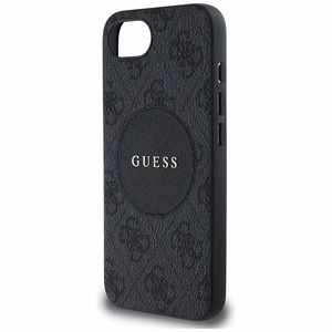 Guess 4G Circle Classic Logo MagSafe ümbris jaoks iPhone 16e - must
