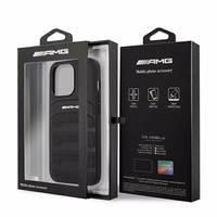 AMG AMHCP14XGSEBK iPhone 14 Pro Max 6,7 "must / must hardcase Leather Debossed Lines